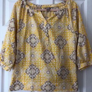 Yellow Boho Blouse